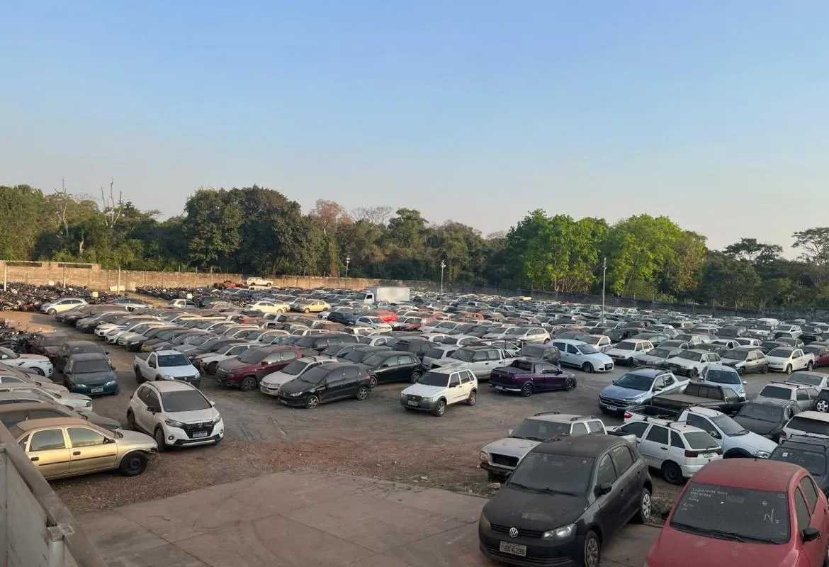 Leilão on-line oferece 1.065 veículos em Cuiabá, com visitação aberta no fim de outubro
